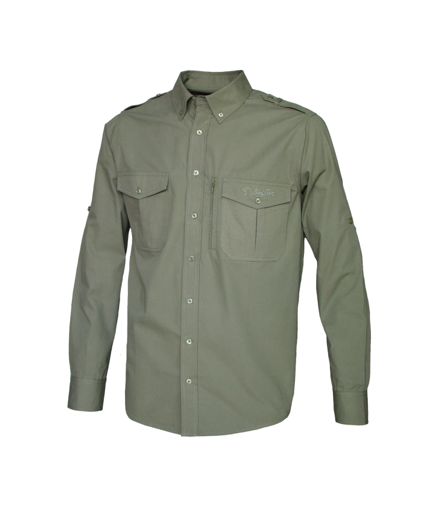 CAMISA "SAFARI" CAQUI