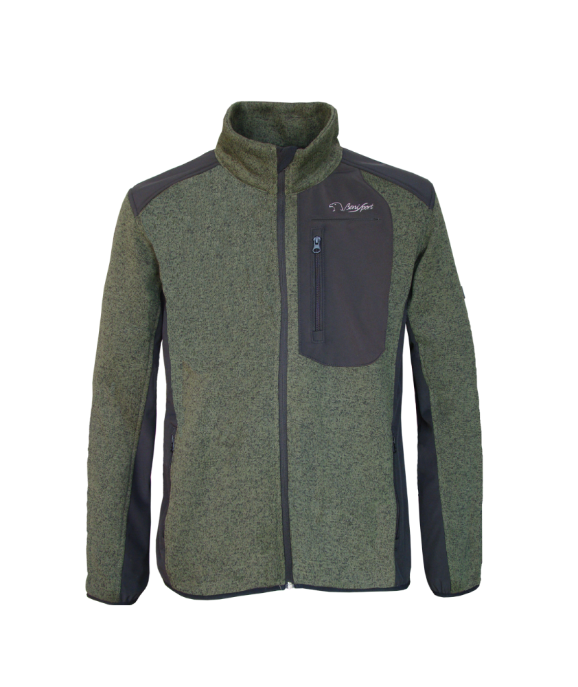 CHAQUETA PUNTO SOFTSHELL "ARAL" CAQUI