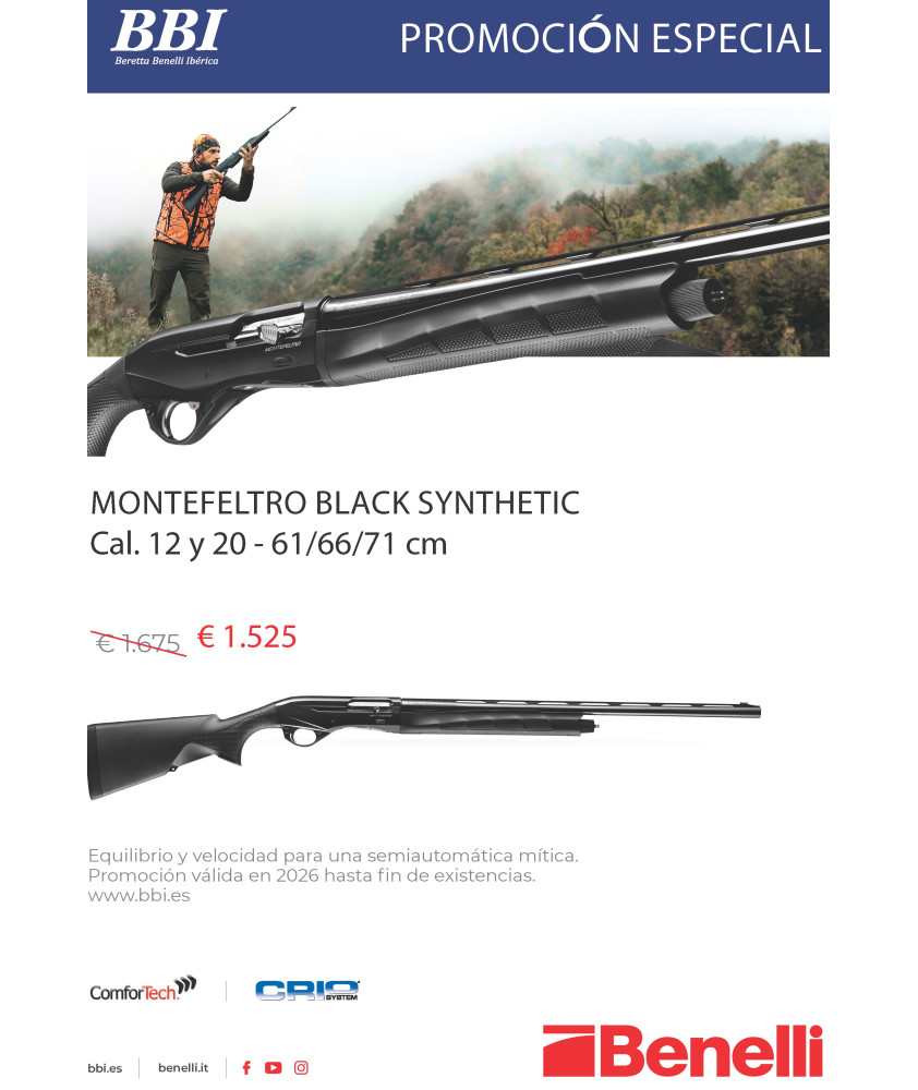 BENELLI MONTEFELTRO BLACK SYNTHETIC