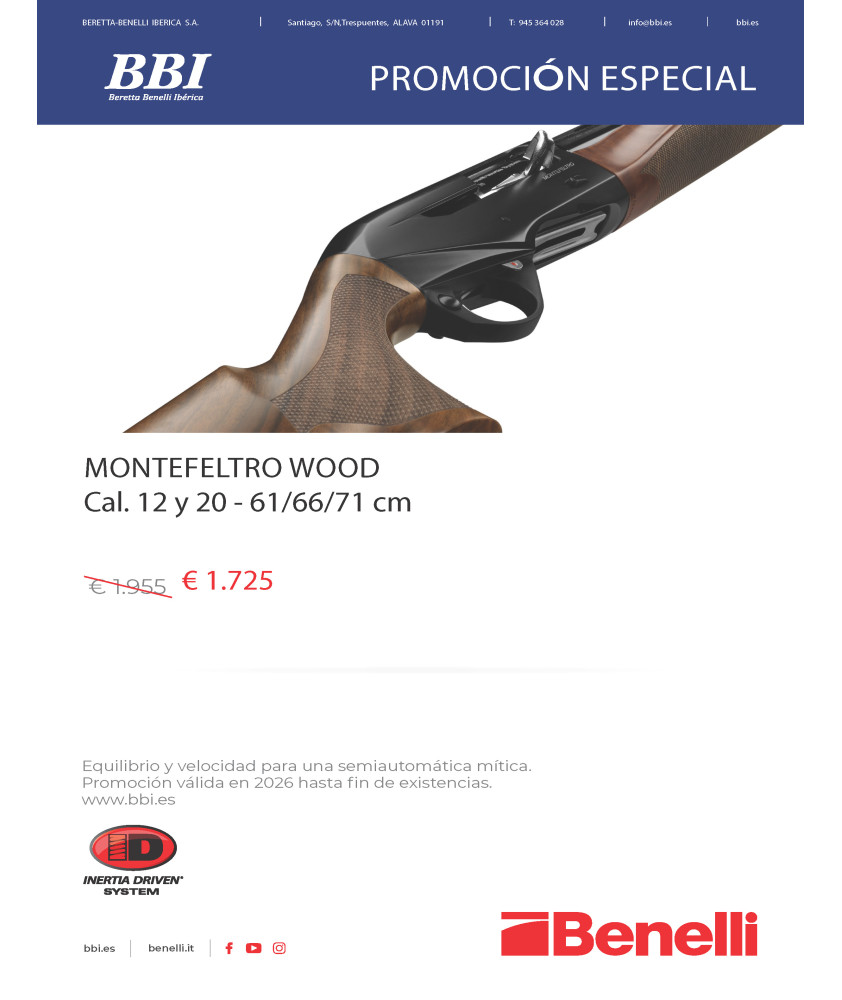 BENELLI MONTEFELTRO WOOD