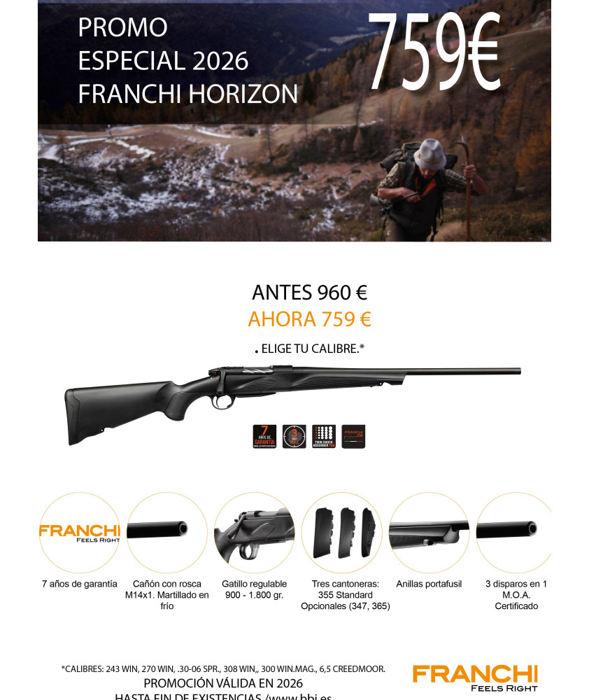 FRANCHI HORIZON BLACK SYNTHETIC