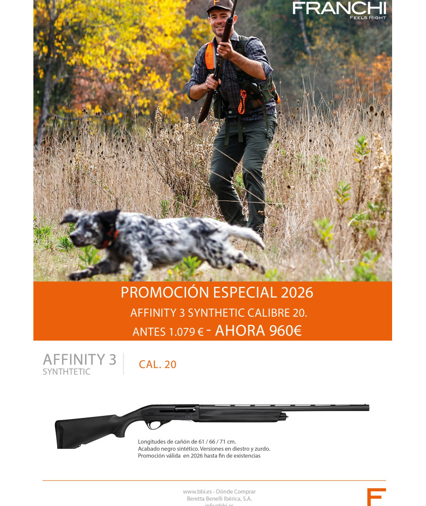 FRANCHI AFFINITY 3 SYNTHETIC CALIBRE 20