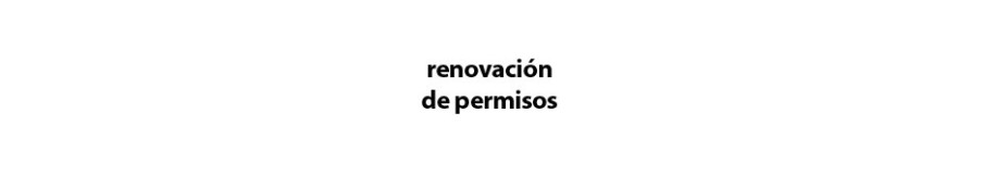 Renovación de Permisos